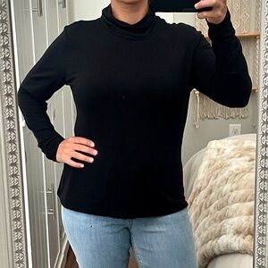 New Banana Republic Black Turtleneck Light Sweater